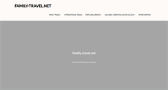 Desktop Screenshot of family-travel.net